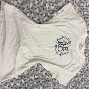 Aeropostale Classic Crew White Tee